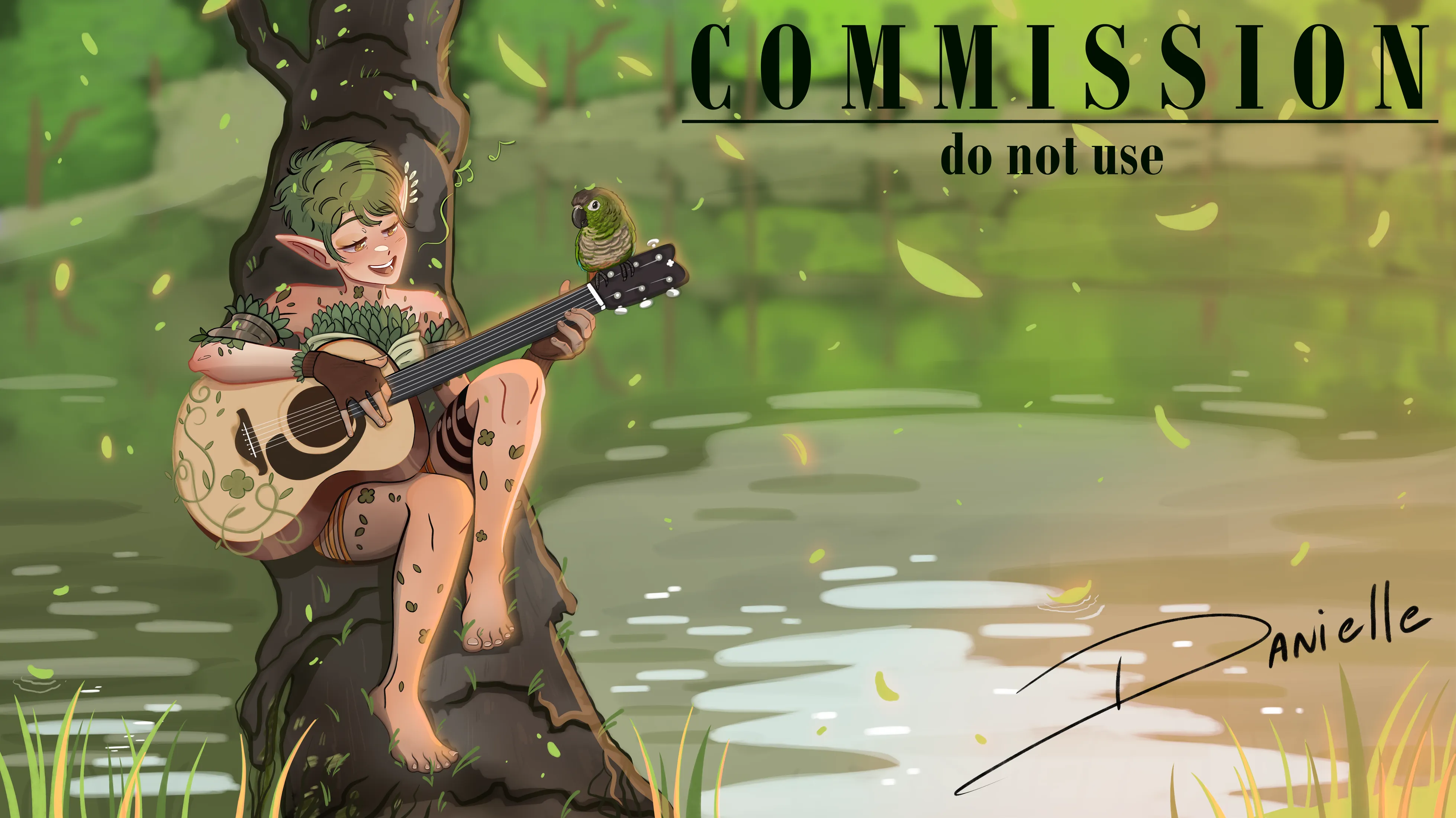 Commission: Character concept illustration of Pidgeonotte